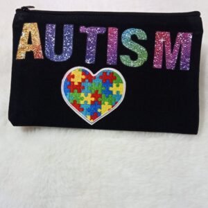 Autism Awareness Pencil Bag | Zipper pouches| Special Needs Gift for Teachers,Mom, Caregivers