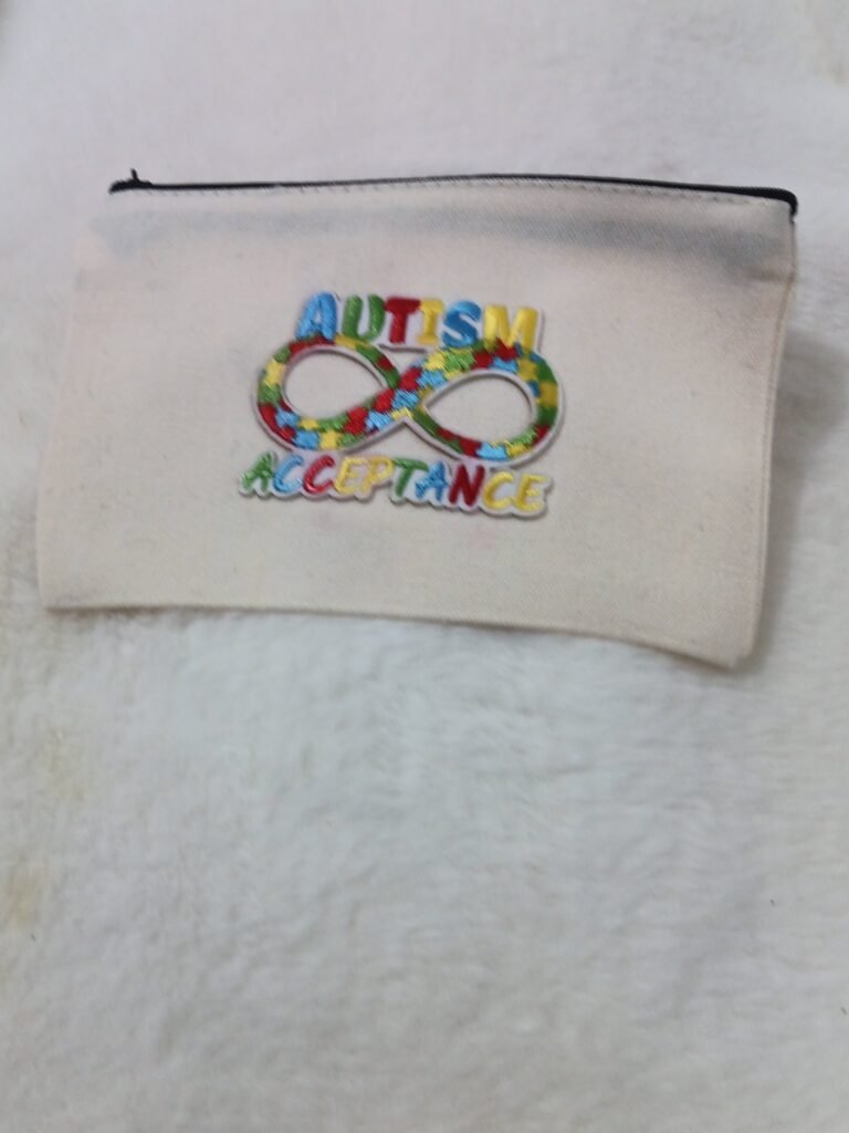Autism Awareness Pencil Bag | Zipper pouches| Special Needs Gift for Teachers,Mom, Caregivers