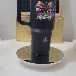 Custom-designed 40 oz stainless steel tumbler! Autism Awareness